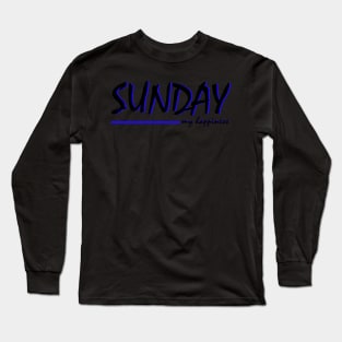 art sunday my happines design Long Sleeve T-Shirt